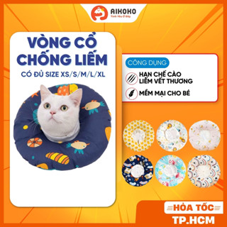  Vòng Chống Liếm Cho Chó Mèo - Không Cản Trở Ăn Uống Chống Thấm Nước Sạch Sẽ Dễ Thương 