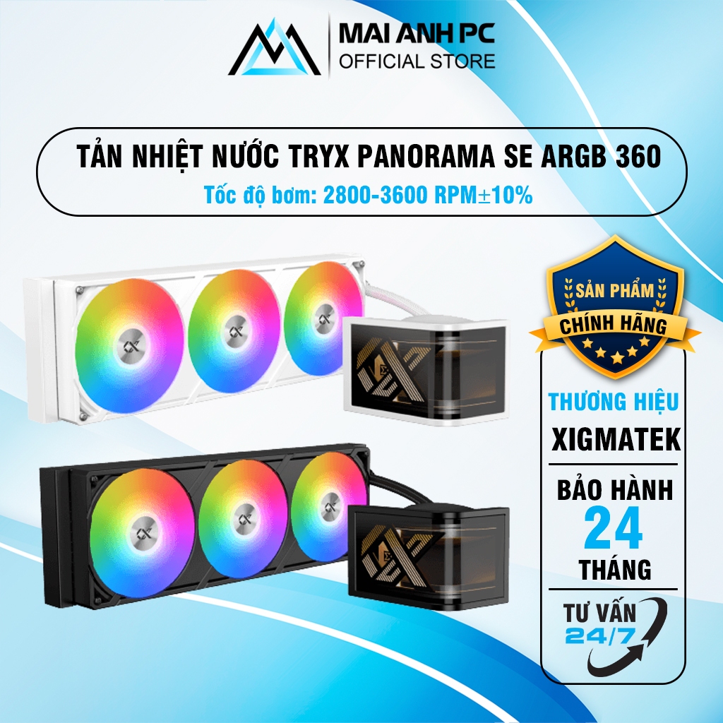 Tản nhiệt nước Xigmatek Connect Ultra 360  ( HỖ TRỢ SOCKET LGA1700|1851 / AM5 )