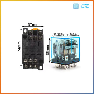 Relay trung gian HH63P 11 chân