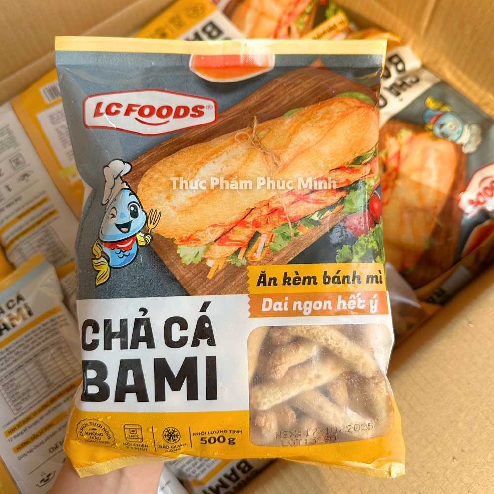 Chả cá sợi Bami LC FOODS ăn kèm bánh mì dai ngon hết ý, hương vị đậm đà kiểu Quy Nhơn gói 500g