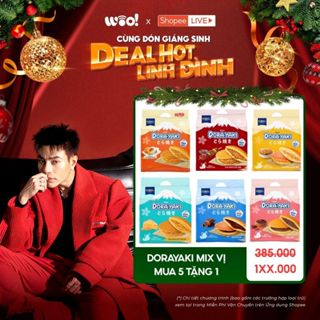   TẶNG 1 Lốc Đậu Đỏ   Combo 5 Lốc Dorayaki  Phô Mai + Xốt Bơ + Trứng muối + BBQ + Socola  