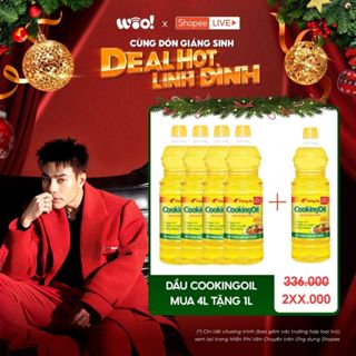   TẶNG 1 CHAI 1L  Combo 4 chai Dầu Ăn Tường An CookingOil 1L 