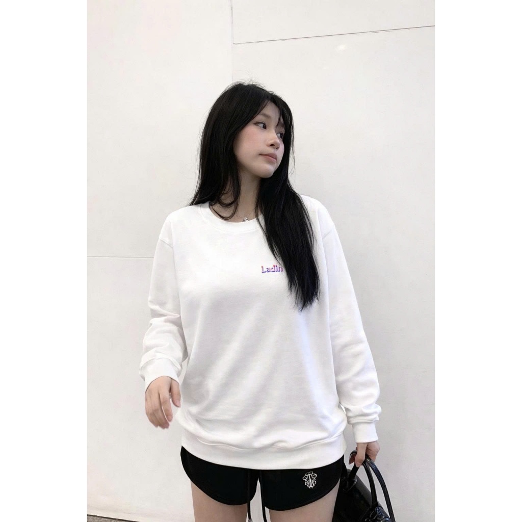 Áo Nỉ Lót Bông Cotton 100% Local Brand LADIN Unisex Nam Nữ Local Brand / logo LADIN 3 màu