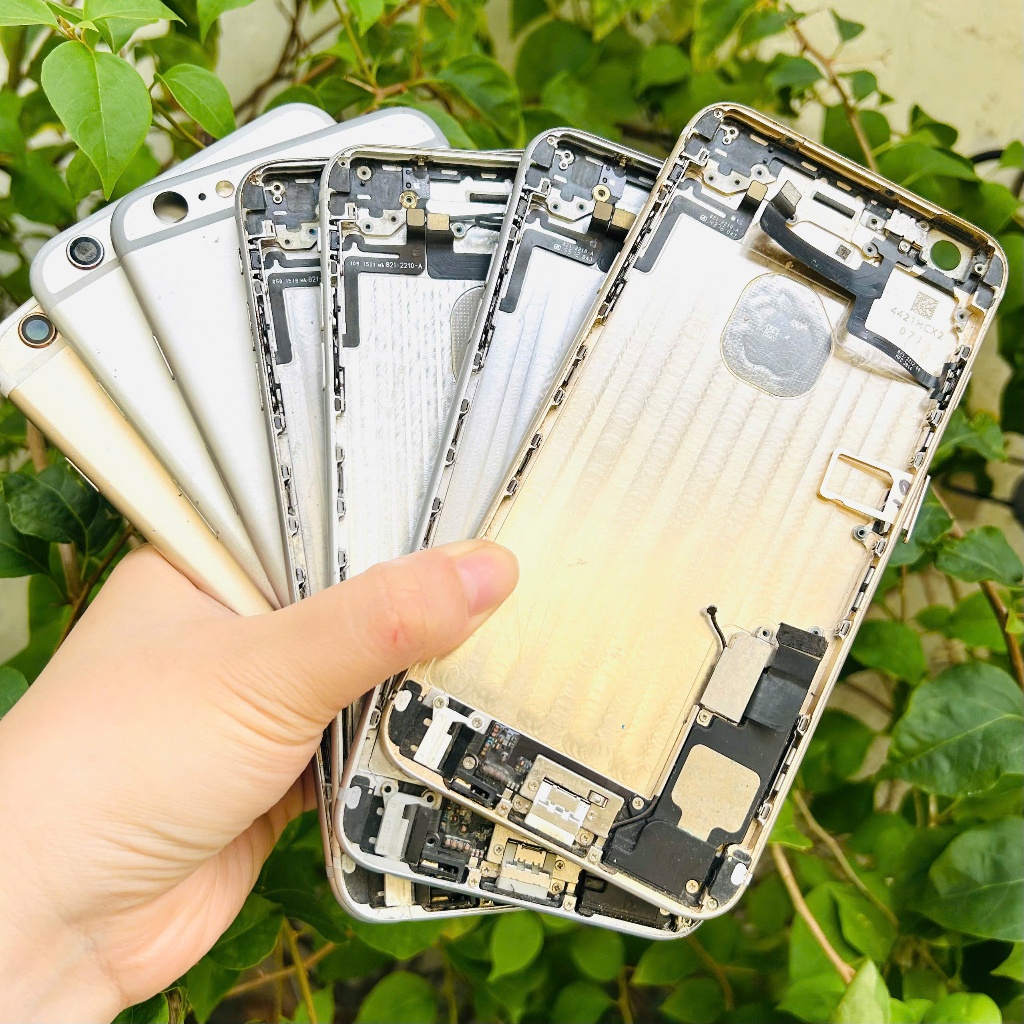 Cụm Lưng Điện Thoại (6Plus) Màu Trắng, Xám, Vàng vỏ cũ xấu 80%