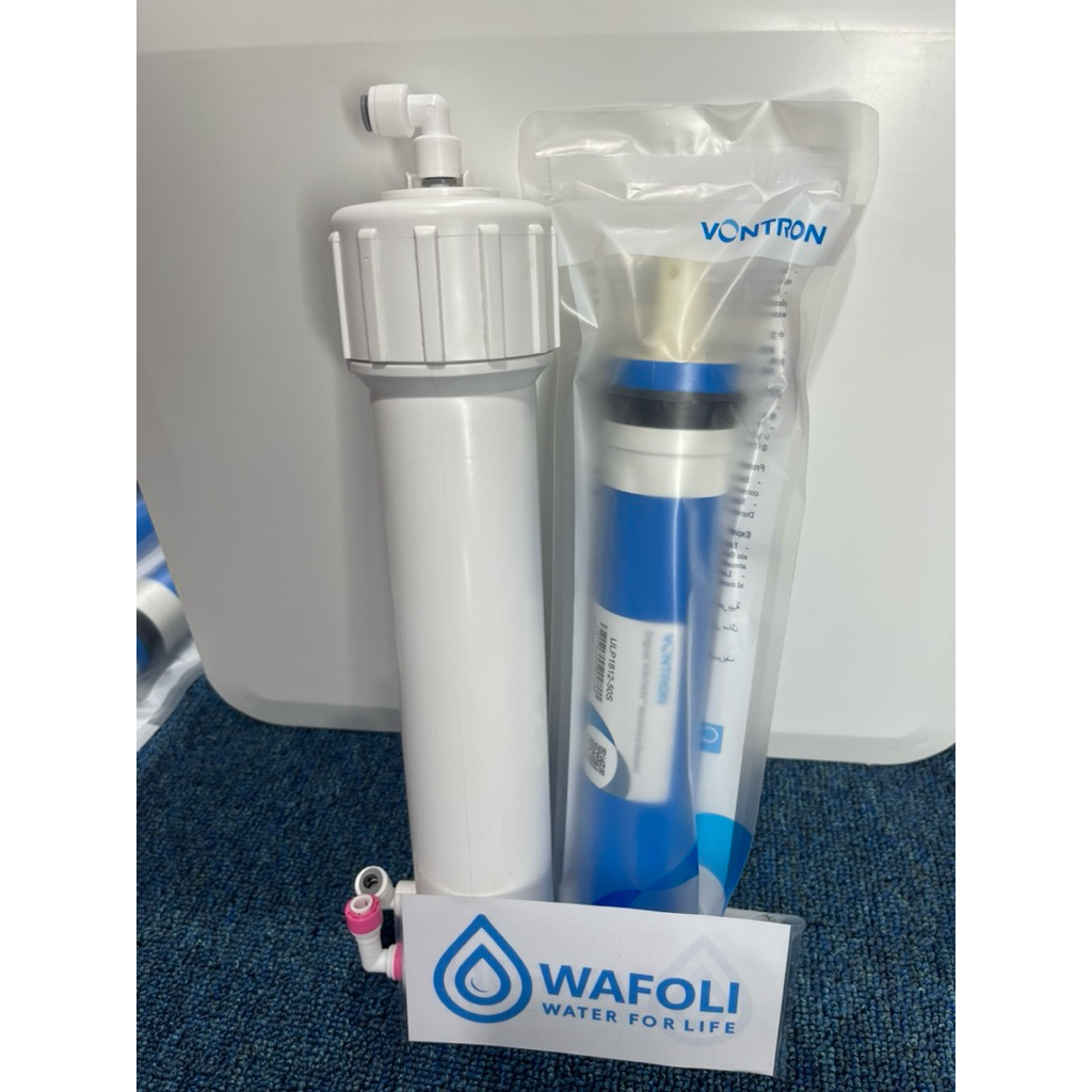 PKMLN Combo vỏ màng + màng lọc VONTRON, lõi lọc thẩm thấu ngược máy lọc nước, màng lọc RO số 4 vontr
