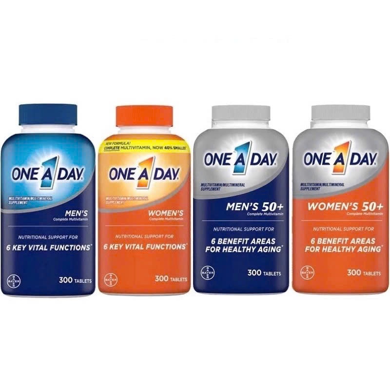 One A Day Women’s Complete Multivitamin bổ sung Multivitamin cho phụ nữa trên 50 tuổi hũ 200 viên
