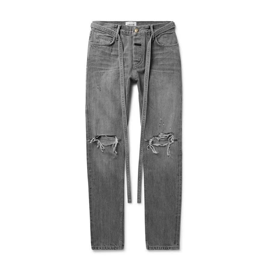 Quần jeans FEAR OF GOD màu xám đậm, quần jean FOG nam, quần bò nam