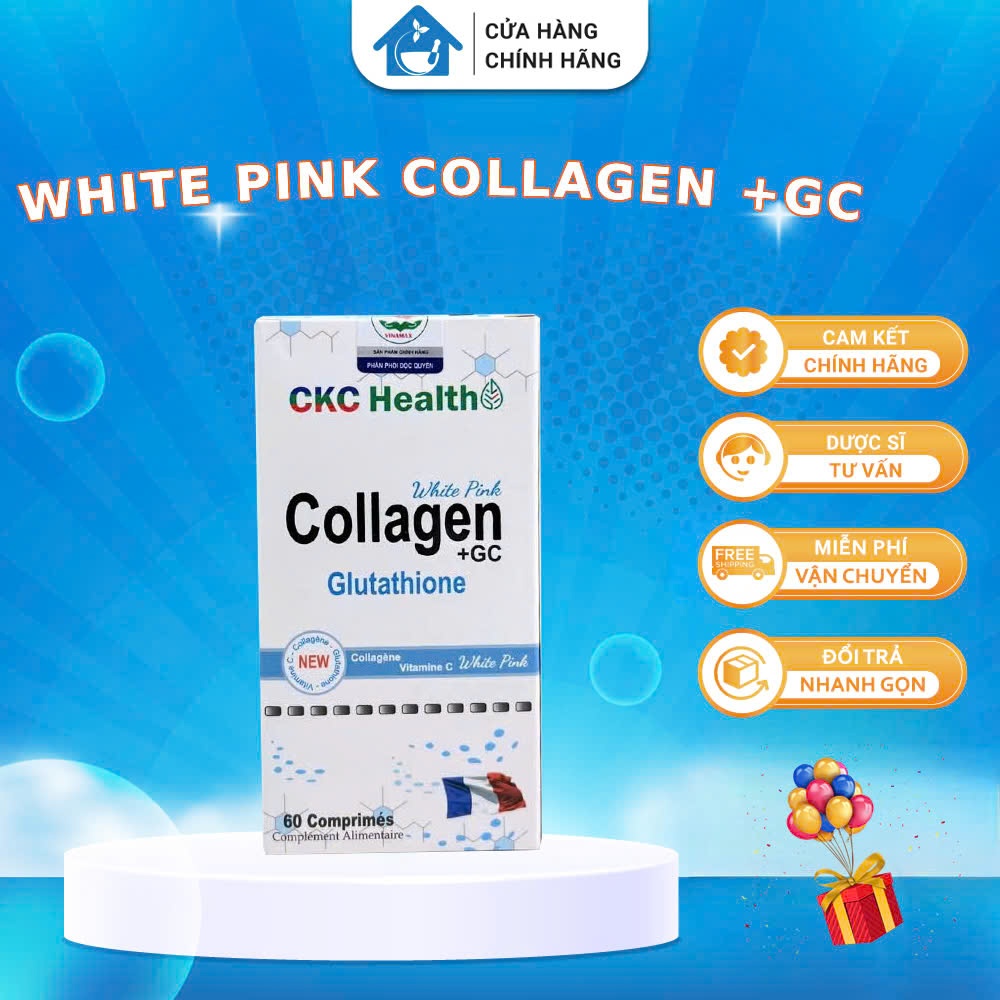 [CHÍNH HÃNG] Viên uống làm đẹp da COLLAGEN GC CKC Health Nhập khẩu PHÁP với Collagen & L - Glutathio