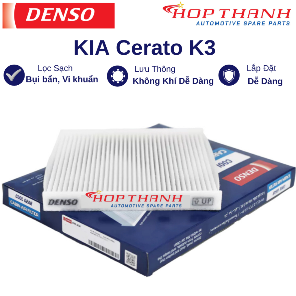 Lọc gió điều hoà KIA Cerato / K3 đời 2013-2024 hàng DENSO chính hãng