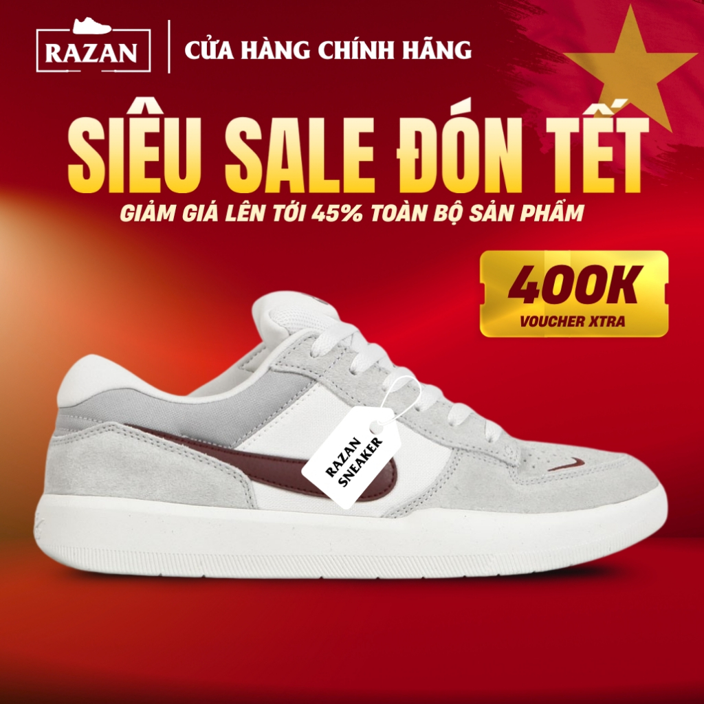 Giày Nike SB Force 58 Light Smoke Burgundy FQ7637-001