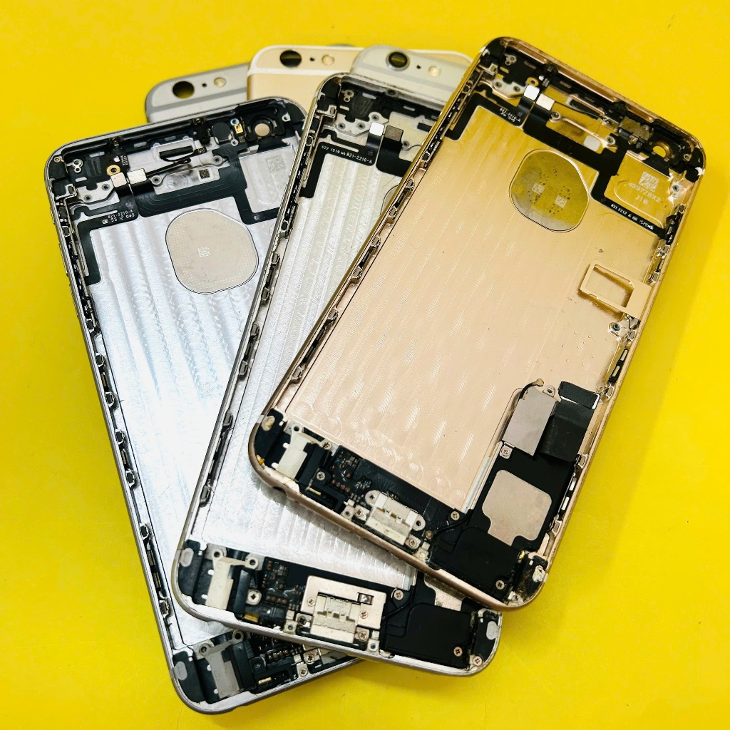 Cụm lưng điện thoại (6Plus) màu xám, trắng, vàng ngoại hình vỏ cũ 80%