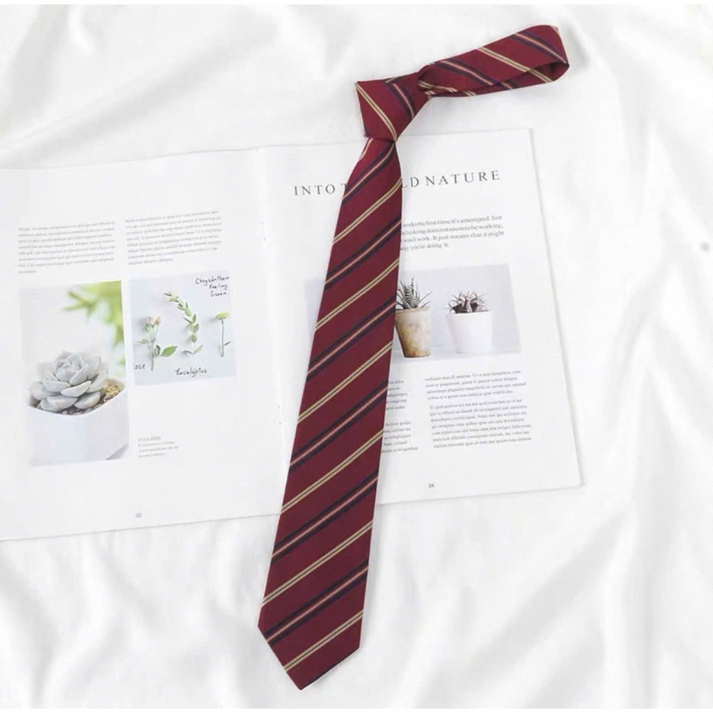 Cà vạt LIULIU kẻ sọc nam nữ phong cách Hàn Quốc – Cà vạt công sở, đi học, đi làm thanh lịch