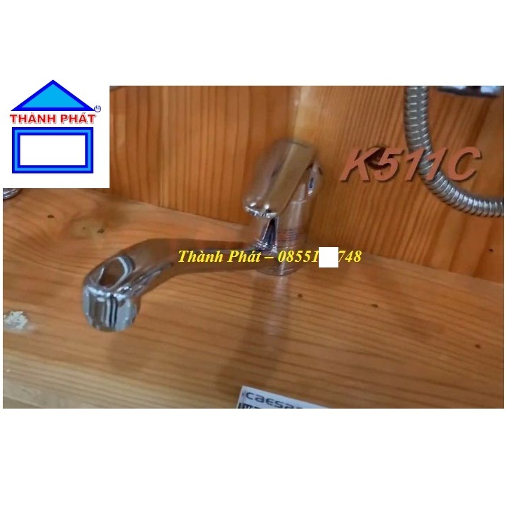 HappyHomeHn1 –[CHÍNH HÃNG] Vòi Bếp Nóng Lạnh CAESAR K511C, vòi rửa bát, rửa chén