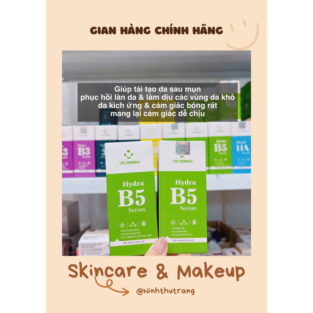 Serum B5 VICDERMA  – PHỤC HỒI DA YẾU, CẤP ẨM CẤP TỐC