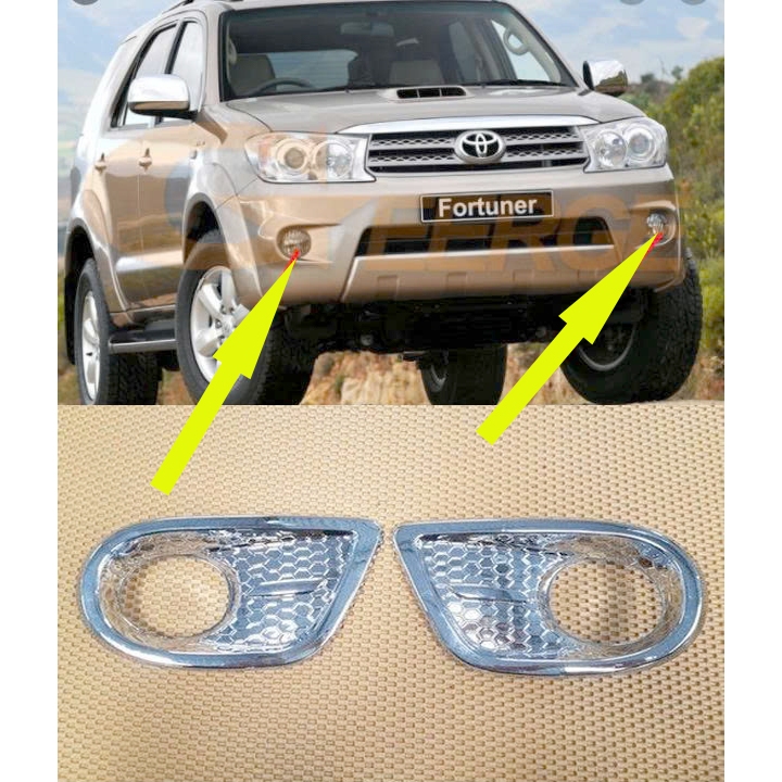 Ốp Viền Gầm Trước Fortuner 2008 2009 2010 2011 - Ốp Bảo Vệ Đèn Gầm Trước Toyota Fortuner
