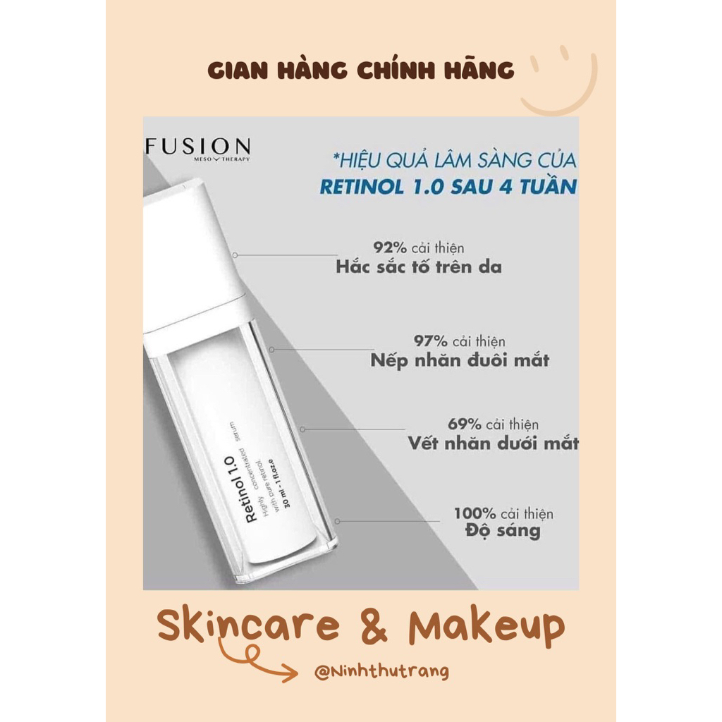 FUSION RETINOL 0.3% – GIẢM MỤN NHANH, ÊM KHÔNG KÍCH ỨNG
