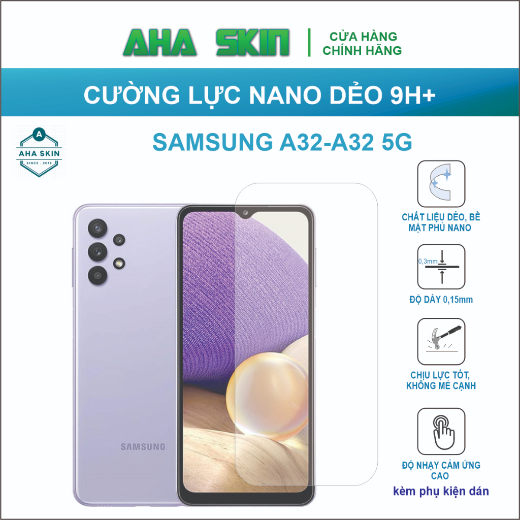 Cường lực Samsung A32/A32 5G Cường lực dẻo 9h+