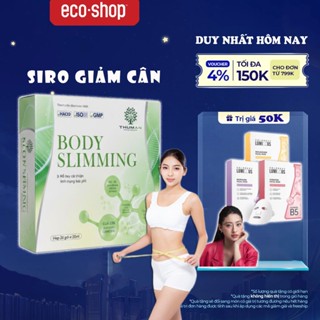 Siro Body Slimming Giảm Cân x2, Giảm Mỡ Bụng Cấp Tốc, Giảm Mỡ Máu Giải Nhiệt Thanh Lọc Cơ Thể Hộp 20
