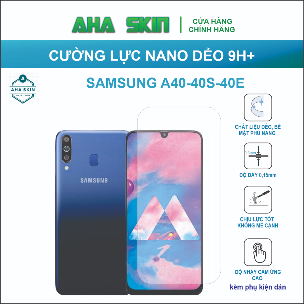 Cường lực Samsung A40/A40s/A40ECường lực dẻo 9h+