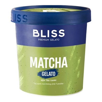 Kem trà xanh Bliss Premium Gelato Matcha (473ML)