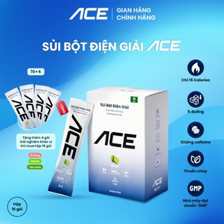   Tặng 4 gói  Sủi bột điện giải ACE - Bù điện giải bù nước tăng sức bền & hiệu suất khi chơi thể thao  Hộp 16  