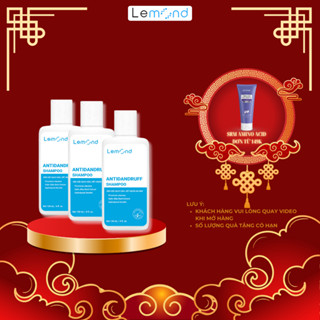  Combo 3 Chai Dầu Gội Sạch Gàu Lemond Antidandruff Shampoo Giúp Giảm Nấm Ngứa Da Đầu An Toàn Lành Tính 120ml 