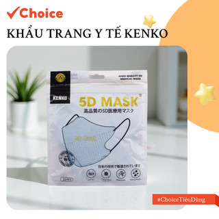   New   Choice  Combo 10 Cái Khẩu Trang Y Tế KENKO ES-81.17 3 5D Lớp Lọc Chống Nắng Bụi Mịn 