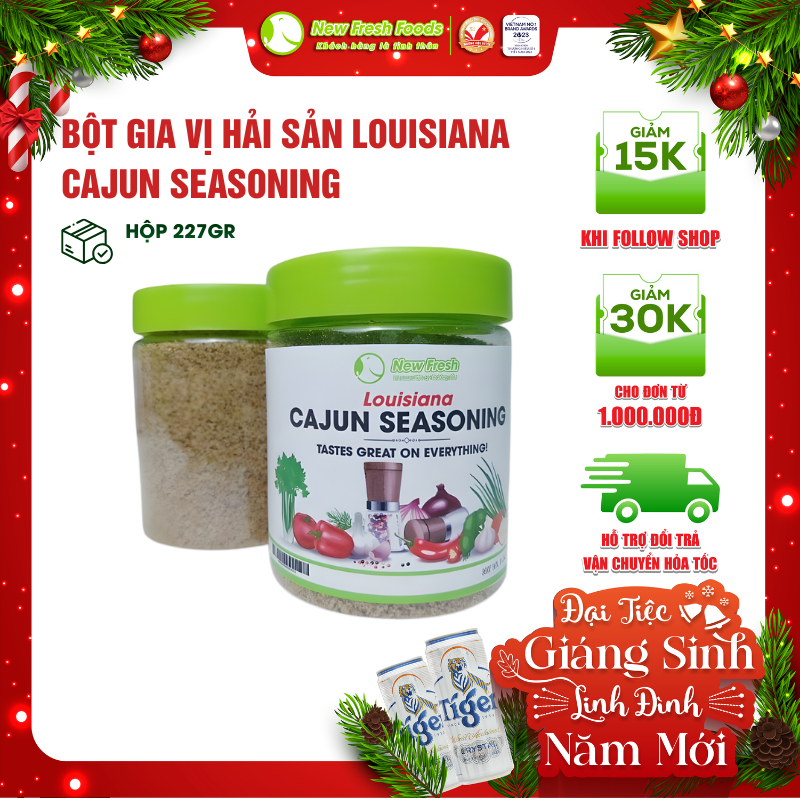 Bột Gia Vị Hải Sản Louisiana Cajun Seasoning Mỹ Siêu Ngon Gía Tốt - Hộp 227Gr