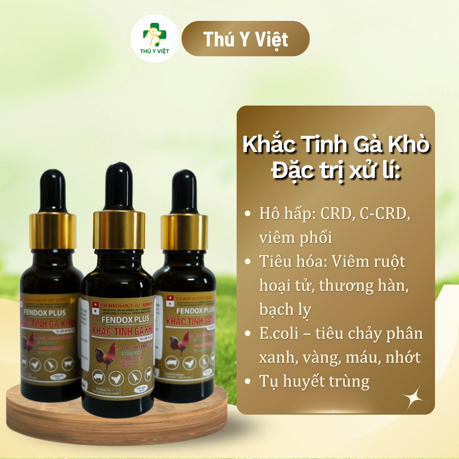 Khắc tinh gà khò - Hỗ trợ các bệnh hô hấp, tiêu hóa cho gia cầm