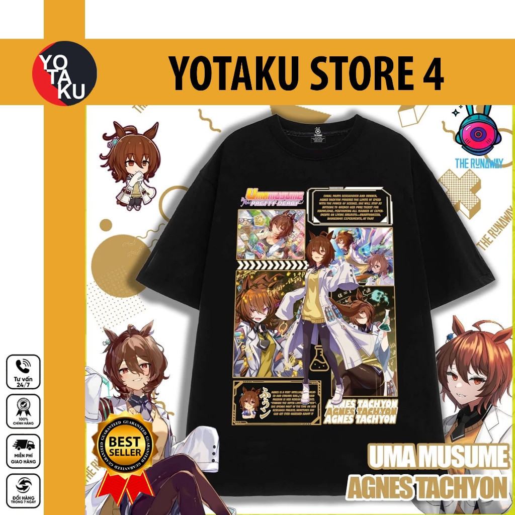 Áo thun Uma Musume: Agnes Tachyon - Stray: Mèo đi lạc - hình đẹp chất lượng