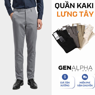  Quần dài kaki Nam cao cấp ống suông chất dày co giãn full team mạc quần kaki nam cao cấp GEN911 