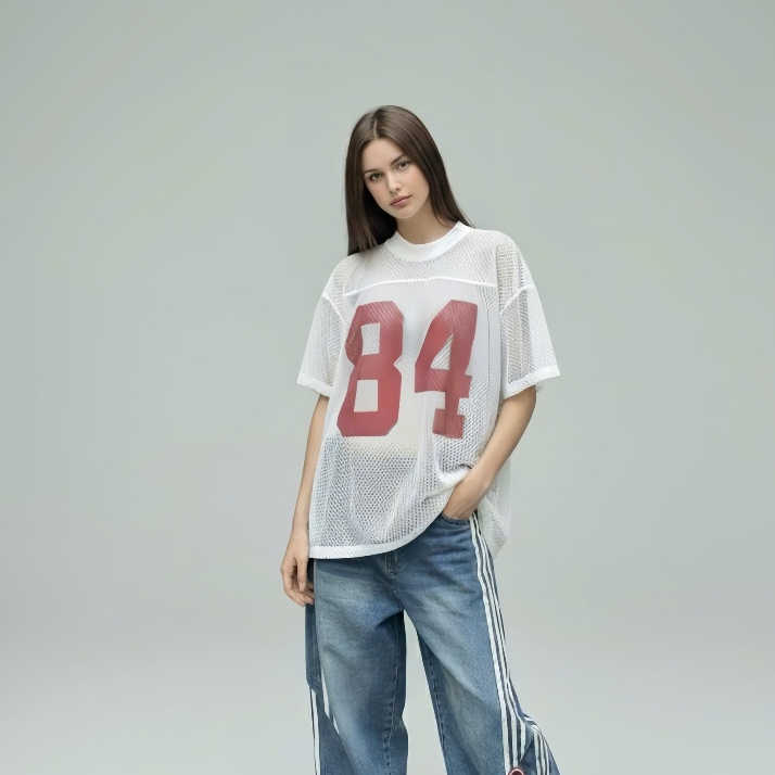 Áo Thun Lưới Nam Nữ The Bad God 84 Rising Form Boxy Áo Phông Unisex Local Brand | BigBuy360 - bigbuy360.vn