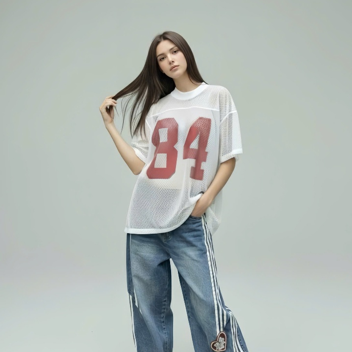 Áo Thun Lưới Nam Nữ The Bad God 84 Rising Form Boxy Áo Phông Unisex Local Brand | BigBuy360 - bigbuy360.vn