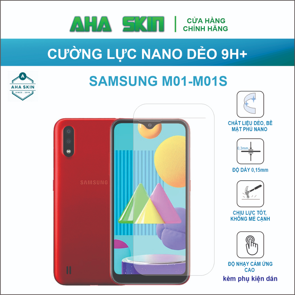 Cường lực Samsung AM01/M01s Cường lực dẻo 9h+