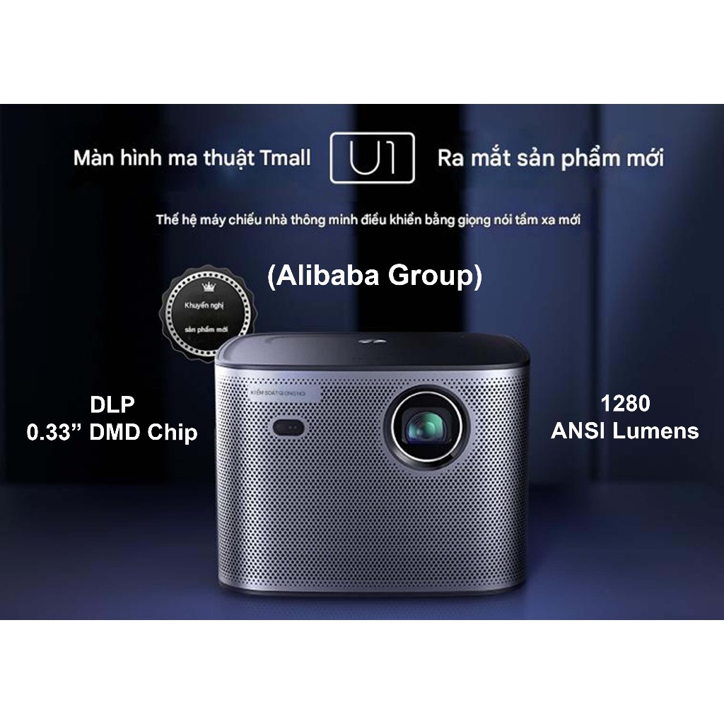 Máy chiếu ( Projector ) Alibaba Tmall Magic U1 - DLP 1280 Ansi - chip DMD 0.33" ( use )
