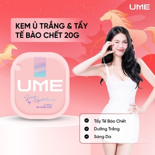  Kem Ủ Trắng Và Tẩy Tế Bào Chết Body UME Làm Sạch Sâu Mịn Da Mờ Thâm Sạm Dưỡng Ẩm Gói 20g 
