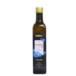 ( Set 02 Chai 500ml) Dầu hạt lanh ép lạnh DAHALA 500mL, Giàu OMEGA 3,6,9 thực vật - nhập khẩu Canada