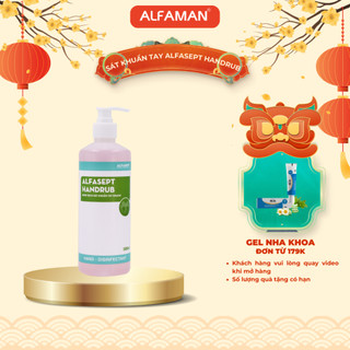  Nước Rửa Tay Khô ALFASEPT Handrub Thân Thiện Với Da Giúp Diệt Khuẩn Nhanh Chóng Mang Đi Du lịch Tiện lợi 500ml 