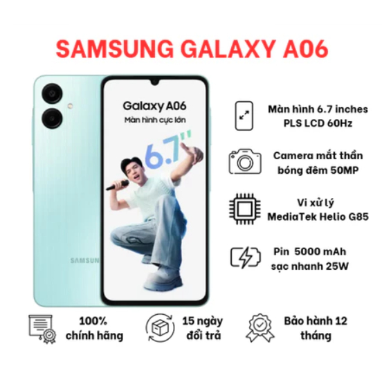 Điện Thoại Di Động Samsung Galaxy A06 5G 4GB/64GB