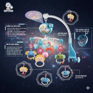  Đồ Chơi Treo Nôi GutyKids Treo Cũi Cho Bé Giúp Con Ngủ Ngon Phát Triển Giác Quan Kích Thích Thị Giác 