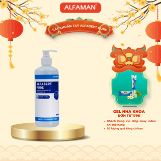  Nước Rửa Tay Khô ALFASEPT Pure An Toàn Cho Da Nhạy Cảm Giúp Diệt Khuẩn Nhanh Chóng Và Hiệu Quả Lọ 500ml 