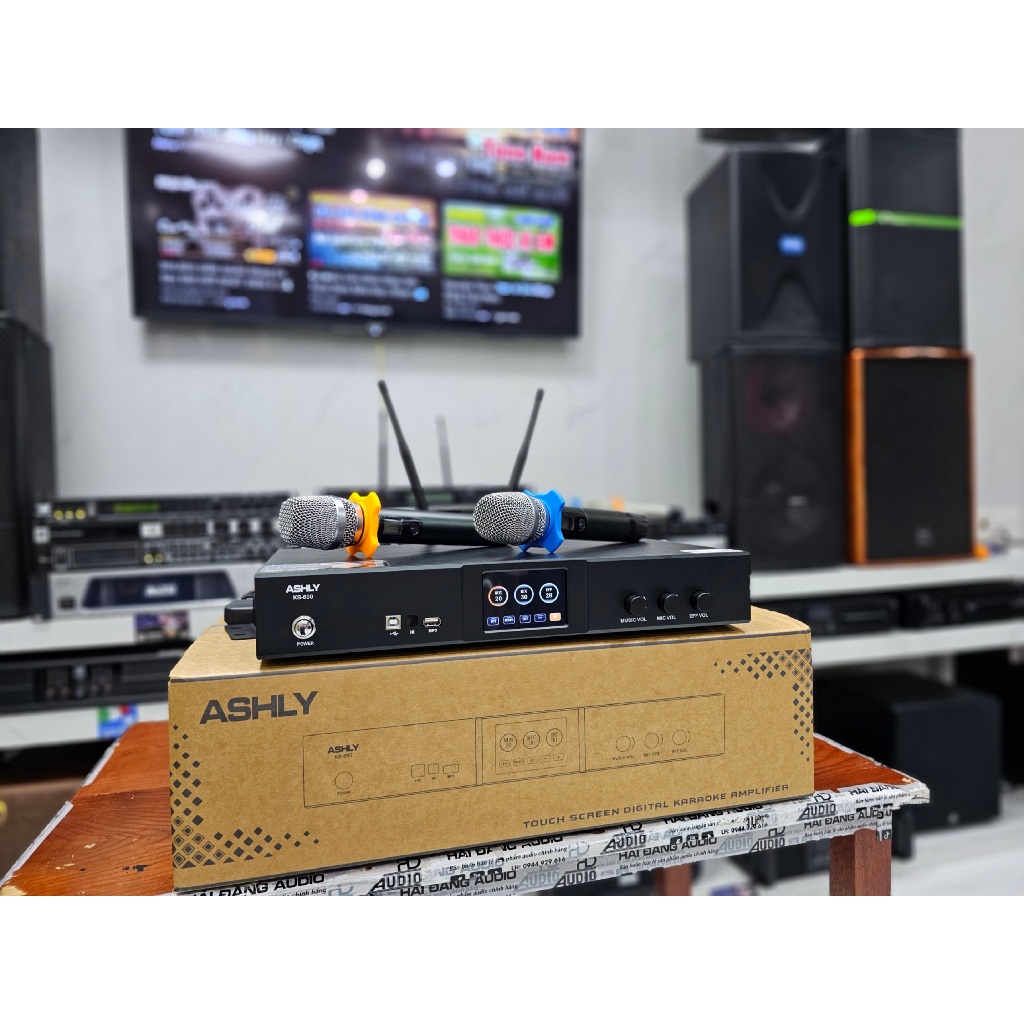 Đẩy liền vang mic 3 trong 1 ASHLY KS600.Class D