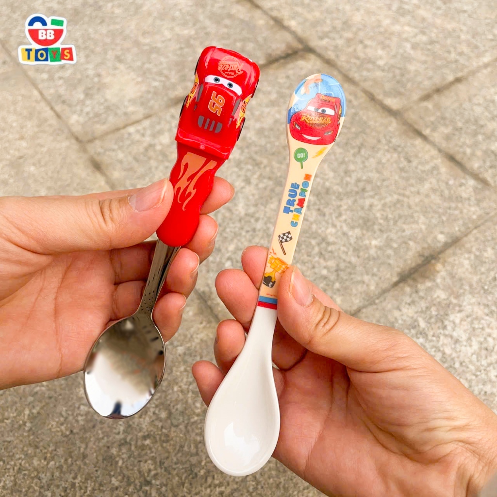 Thìa Ăn Cơm Cho Bé ô tô McQueen Nhựa Melamine MCQ011