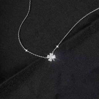  🧚🏻‍♀️Ganten🧚🏻‍♀️Dây chuyền bạc nữ Miuu Silver vòng cổ cỏ 4 lá đính đá bạc 925 