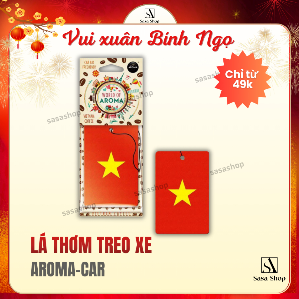 Lá thơm treo xe AROMA-CAR