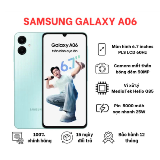 Điện thoại Samsung Galaxy A06 5G 4GB/128GB