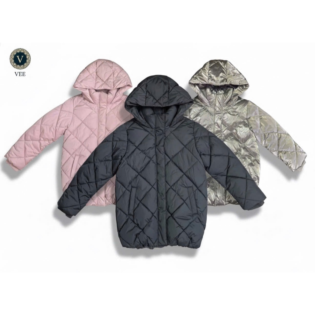 Áo Phao GAP Kids Chần Trám Có Mũ – Áo Khoác Đông Cho Bé Trai Bé Gái