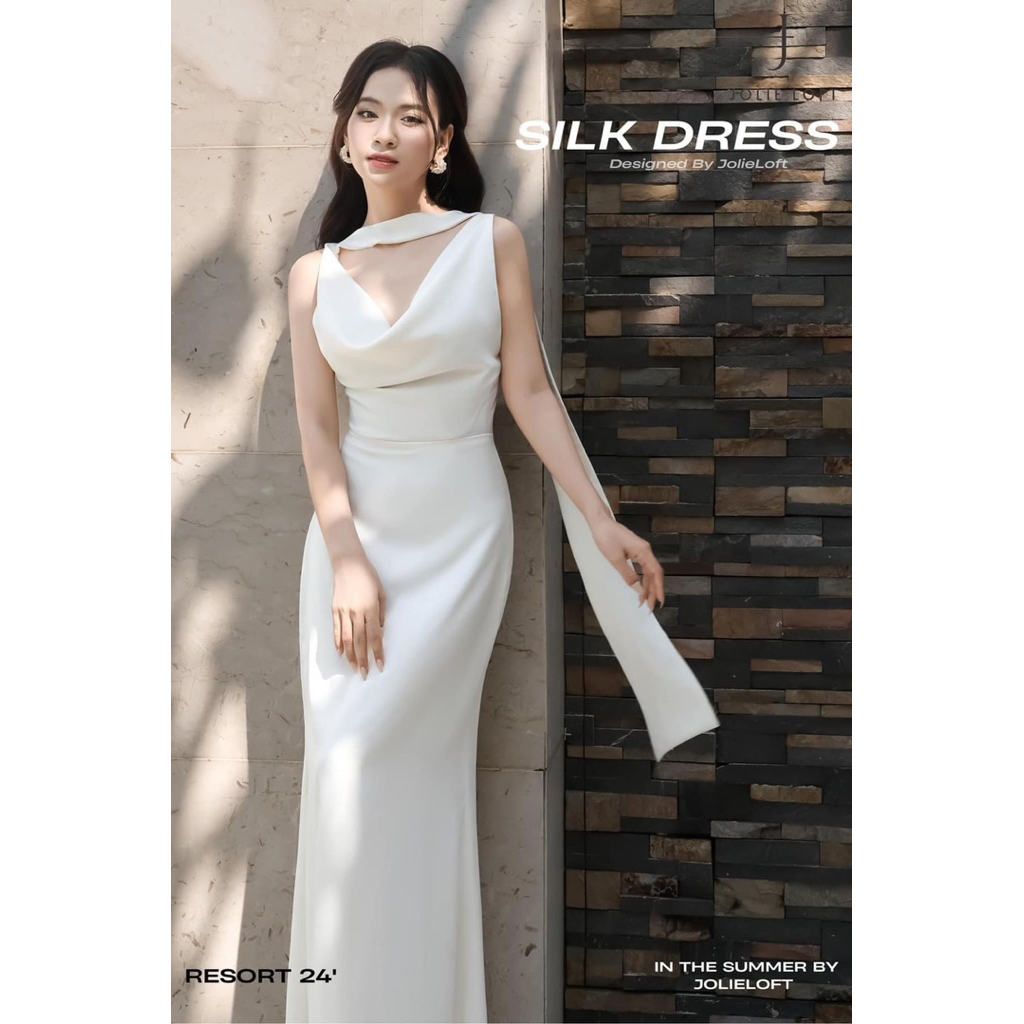 [Pass] Váy lụa Jolie Loft new tag