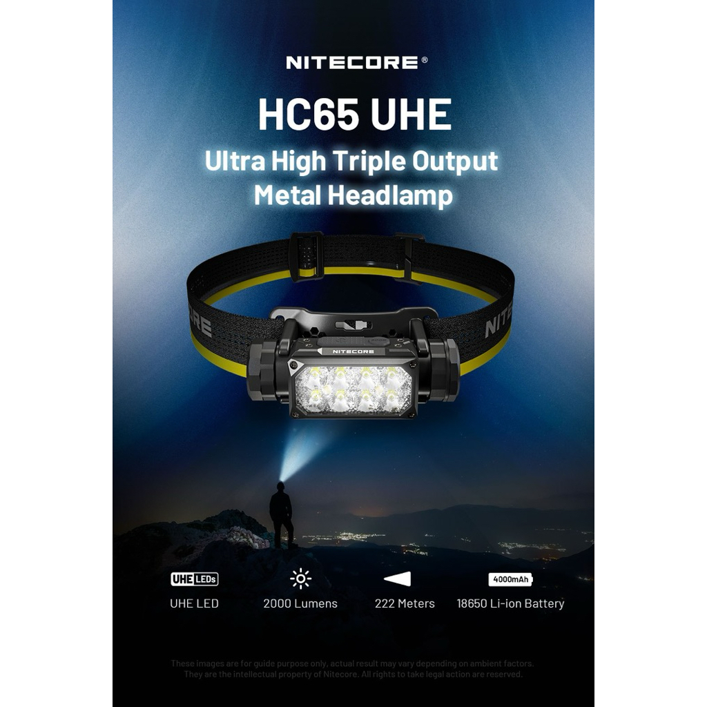 HC65 UHE | ĐÈN ĐỘI ĐẦU CHẠY ĐỊA HÌNh HC65 UHE 2000 LUMEN - BLACK