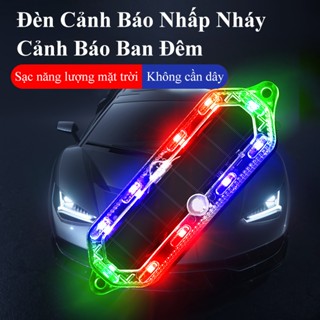 Đèn LED năng lượng mặt trời DLIGHT nhấp nháy cảnh báo an toàn hỗ trợ đỗ xe cho ô tô và xe máy quan sát tốt